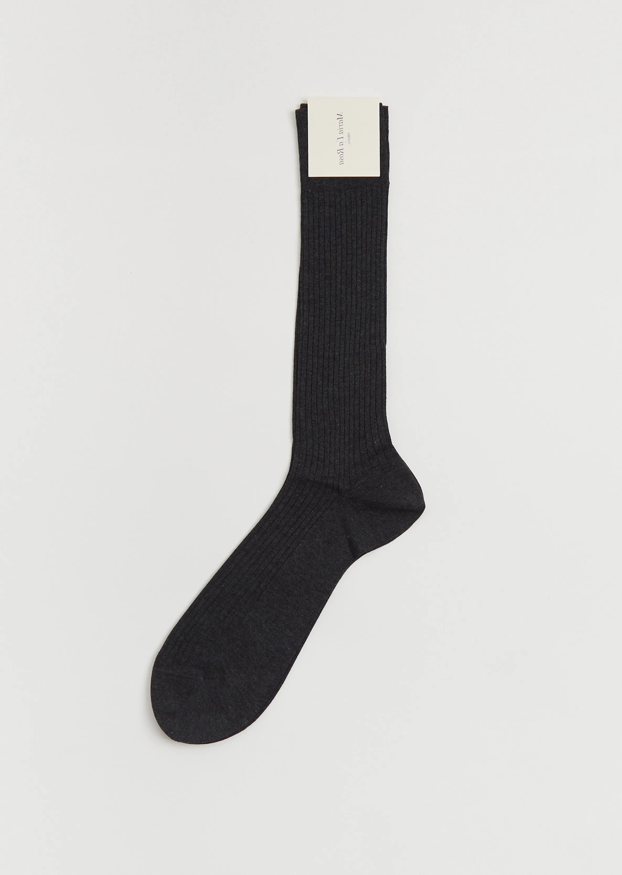 Bio Organic Cotton Socks — Dark Grey Mélange sold by La Garconne
