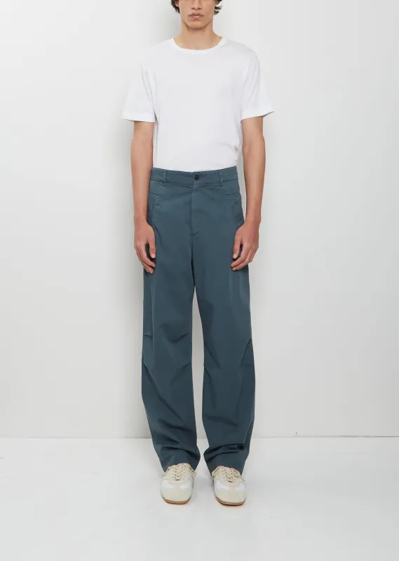 Pencks Cotton Pants — Petrol sold by La Garconne