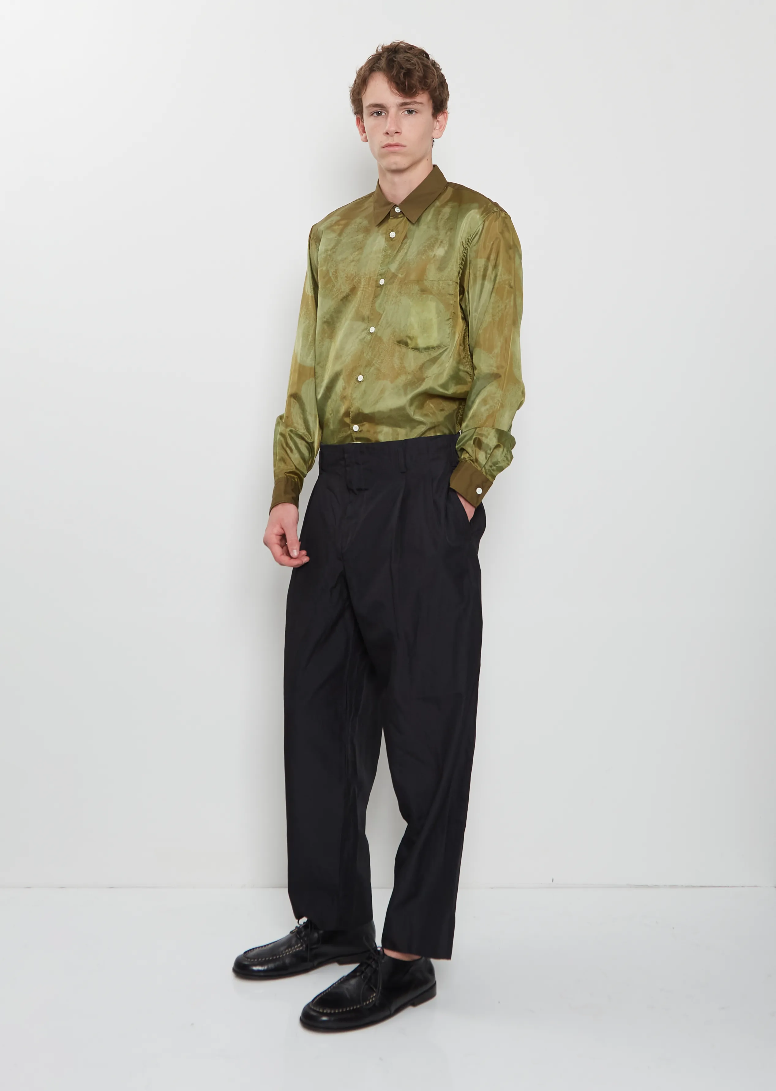 Pleated Cropped Pants sold by La Garconne product image thumbnail 4