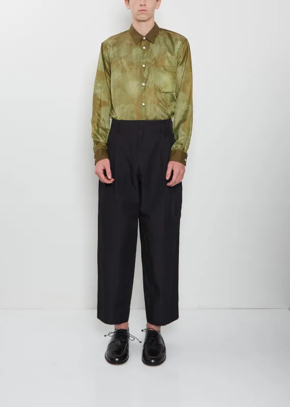 Pleated Cropped Pants made by Comme des Garcons