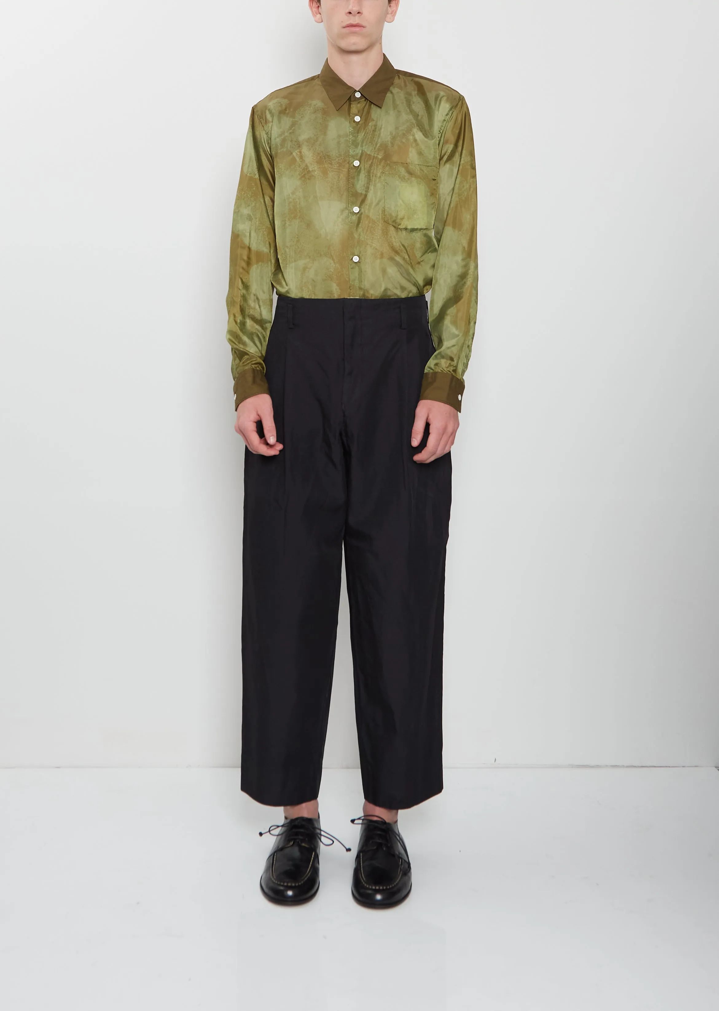 Pleated Cropped Pants sold by La Garconne