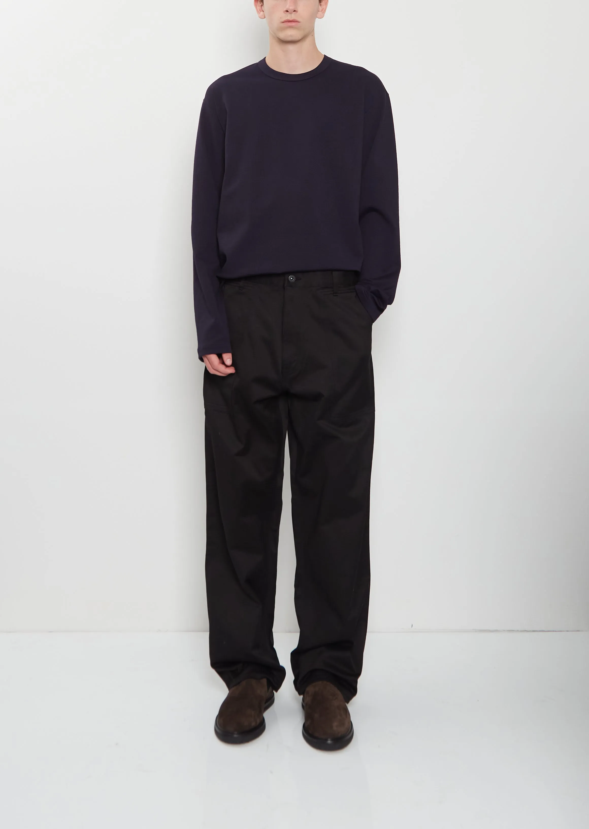 Patch Pockets Cotton Pants sold by La Garconne