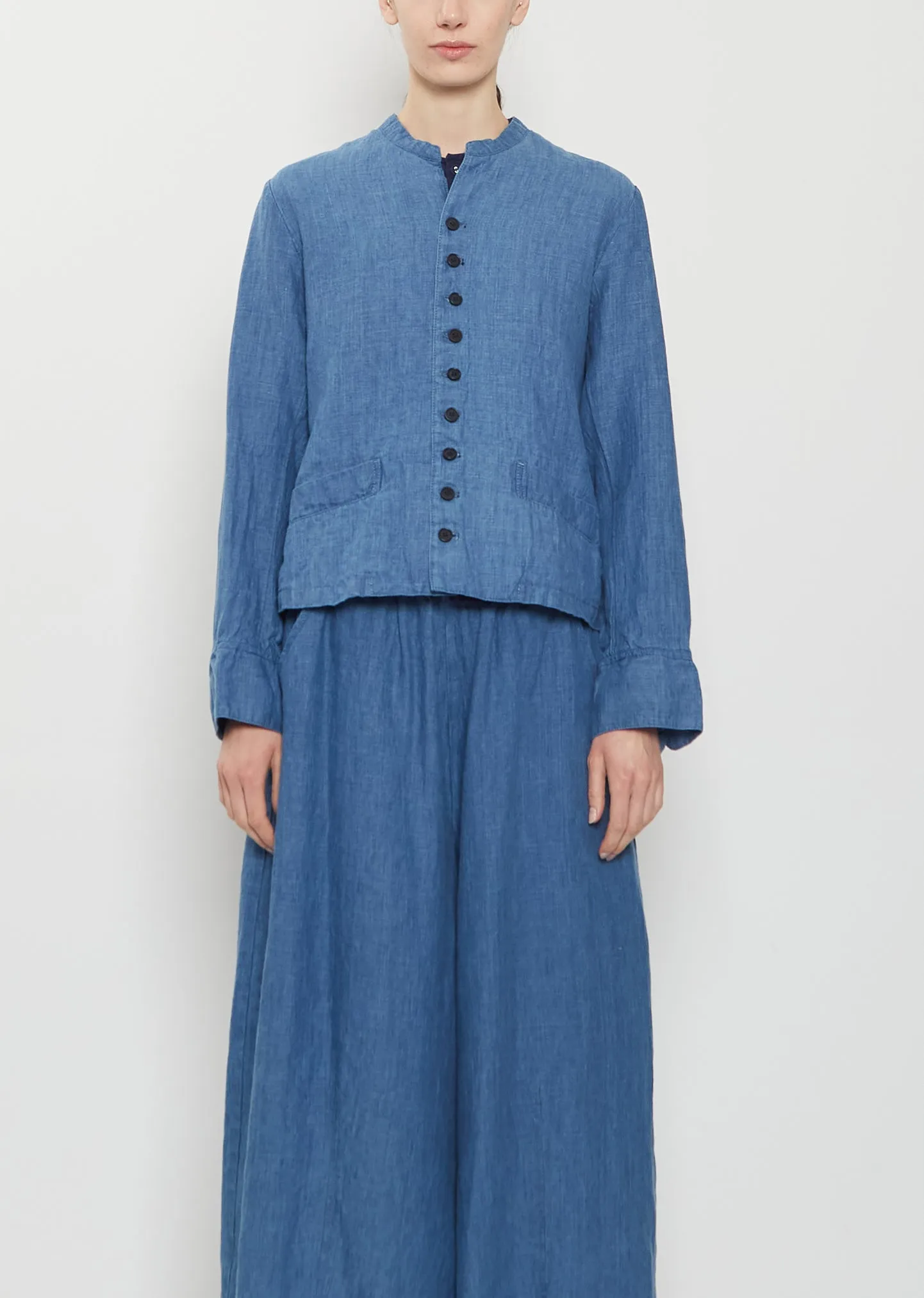 Linen Chambray Jacket sold by La Garconne