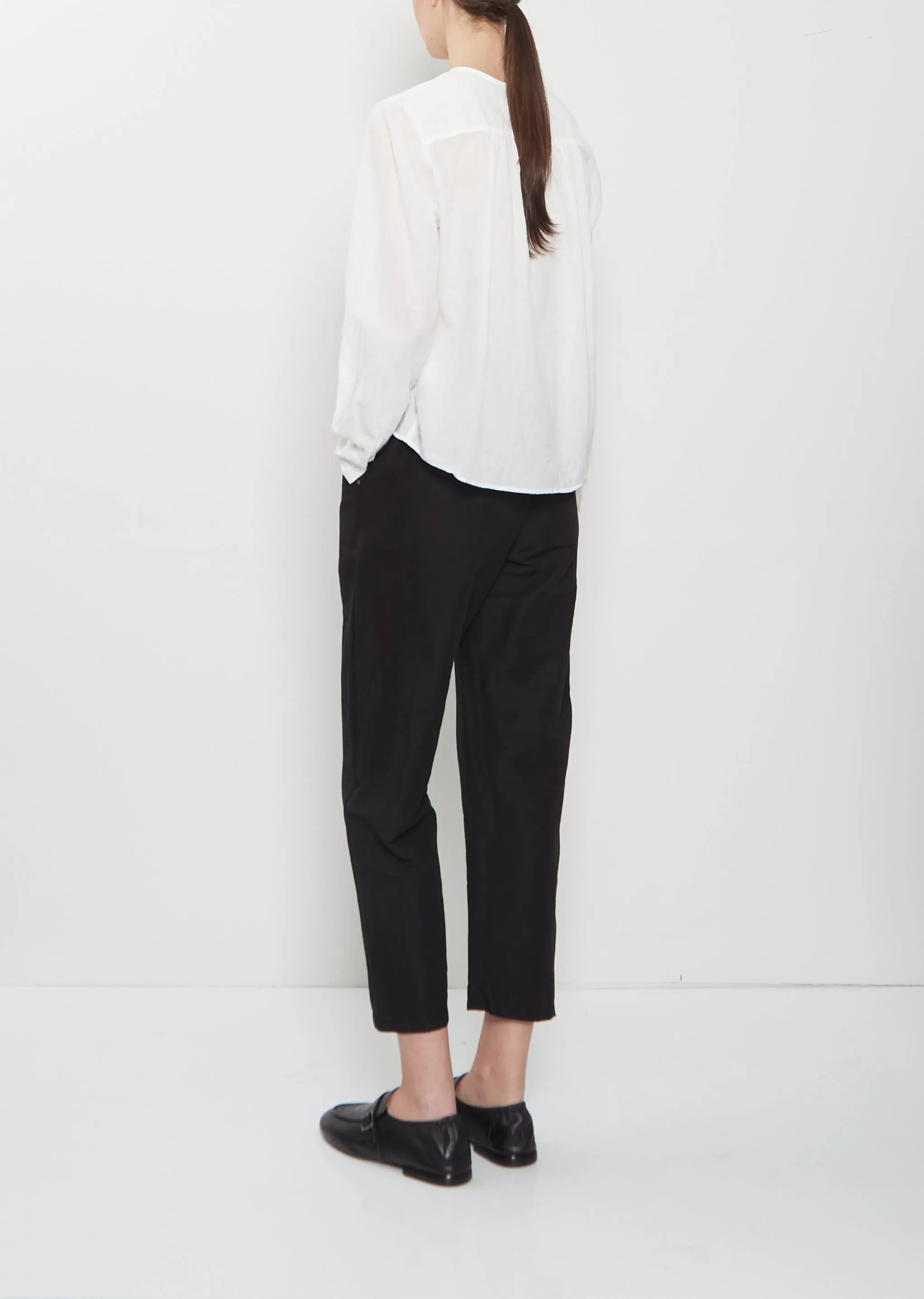 Organic Cotton Pintucks Blouse — White sold by La Garconne product image thumbnail 3