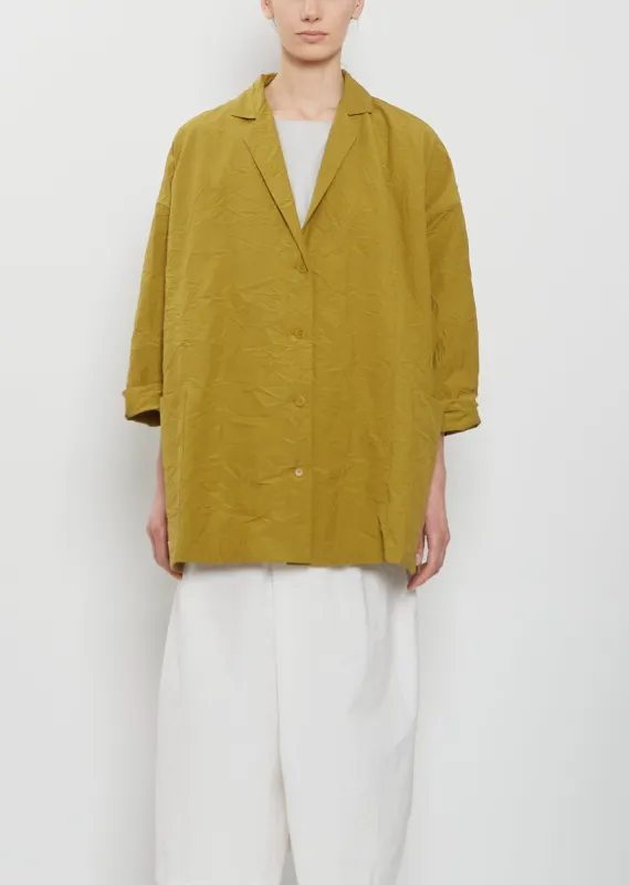 Oversize Crinkled Cotton Jacket made by A Punto B