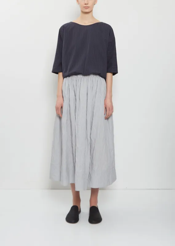 Crinkled Taffeta Skirt made by La Garconne