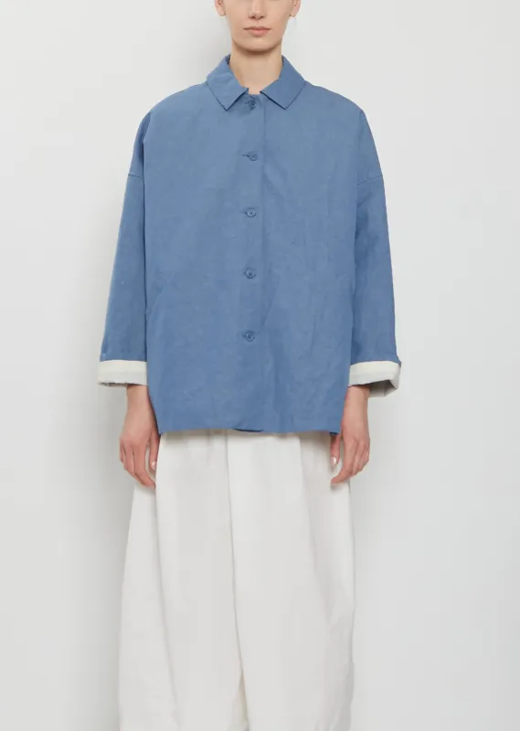 Dense Cotton Linen Mac Jacket sold by La Garconne
