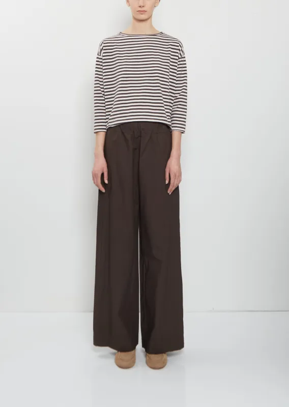 Diana Cotton Clara Pant — Maron sold by La Garconne