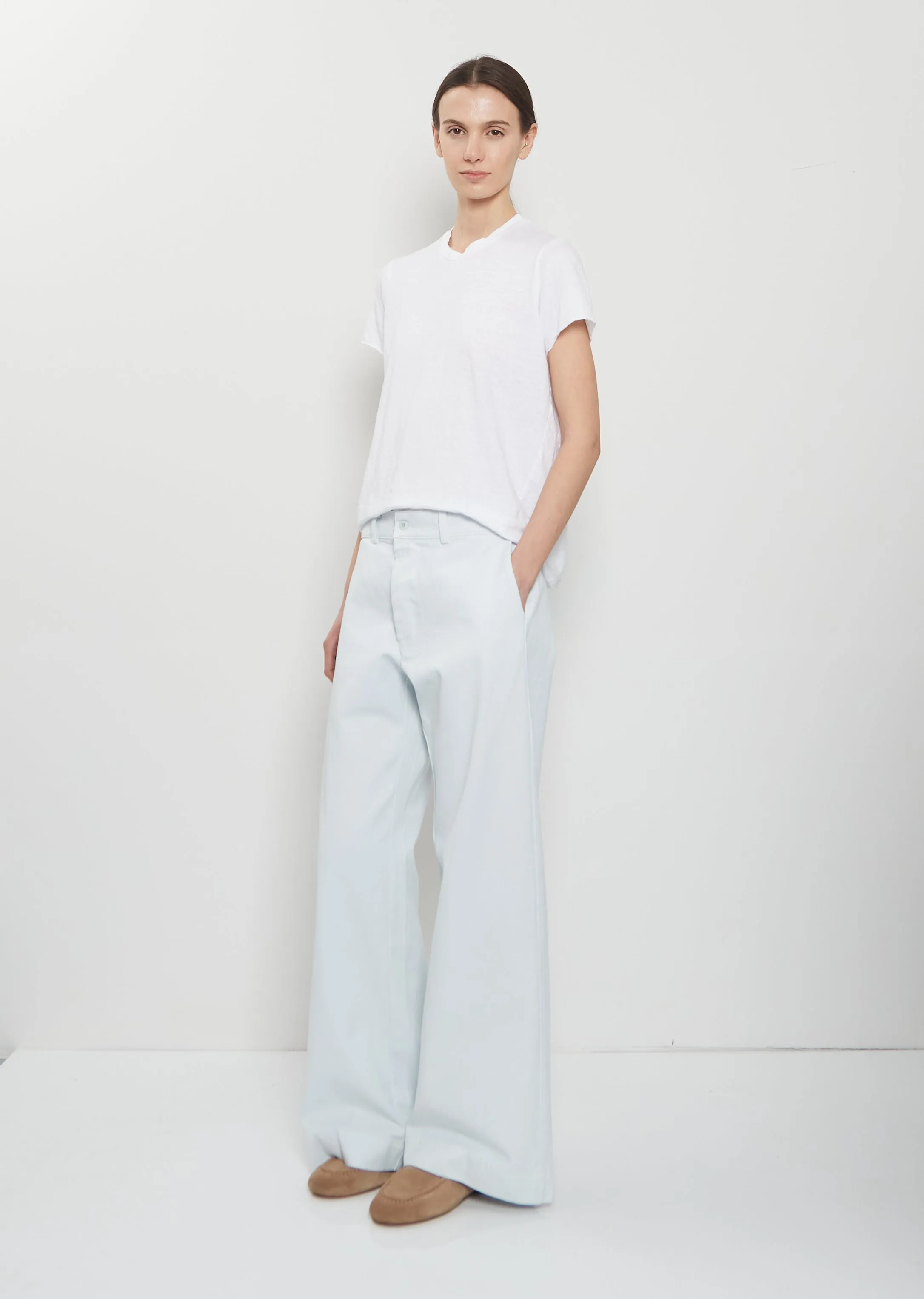 Rico Linen Lieto Tee — White sold by La Garconne product image thumbnail 4