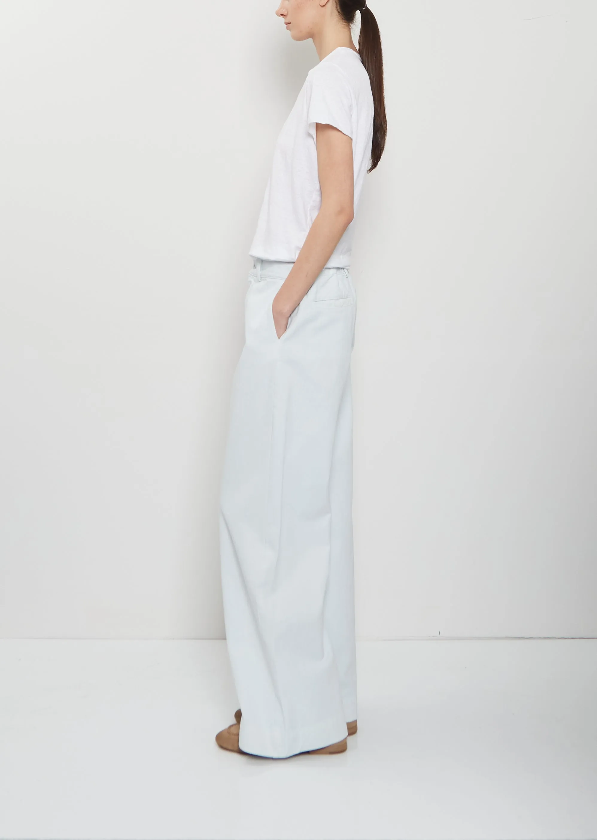 Rico Linen Lieto Tee — White sold by La Garconne product image thumbnail 2