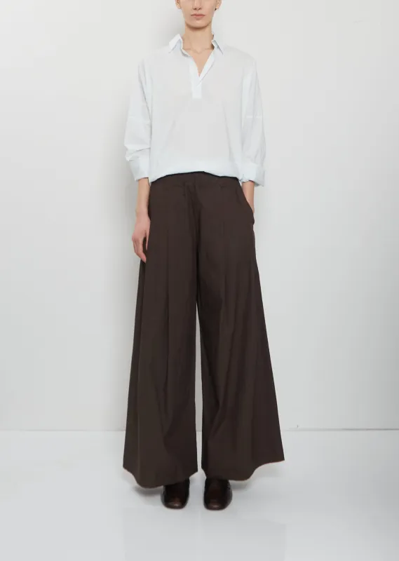 Dalla Cotton Clara Pant — Maron sold by La Garconne