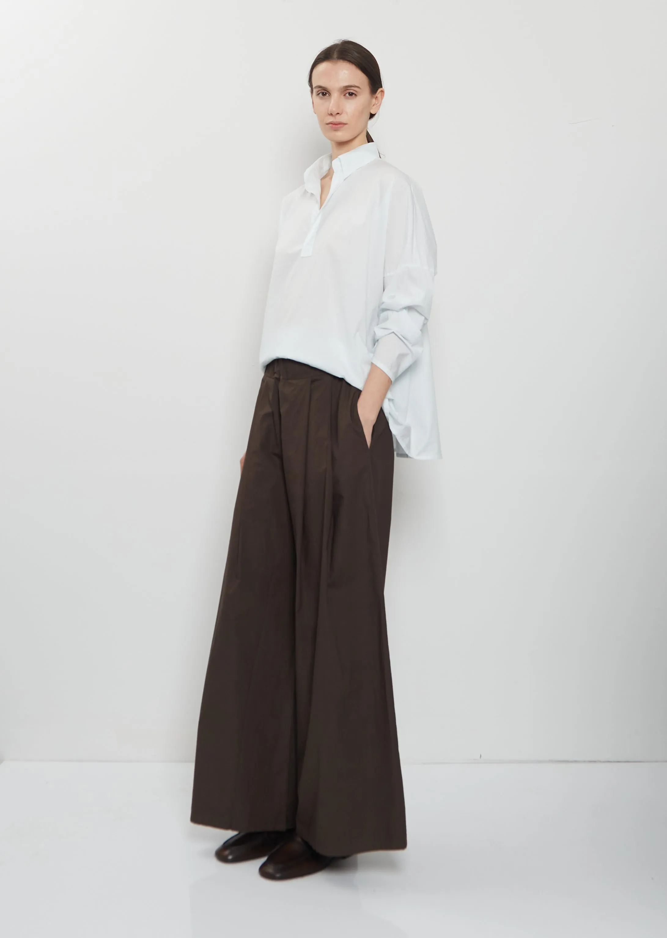 Dalla Cotton Clara Pant — Maron sold by La Garconne product image thumbnail 4