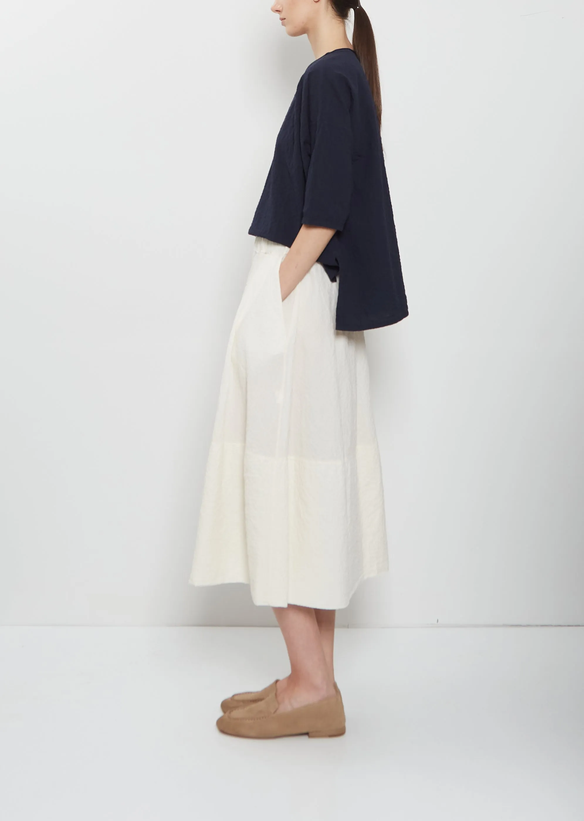 Gea Cotton Rock Skirt — Avorio sold by La Garconne product image thumbnail 2