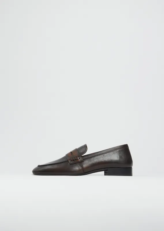 Leather Penny Loafer made by Dries Van Noten