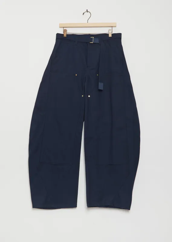 Duck Cotton Canvas Pants — Blue sold by La Garconne