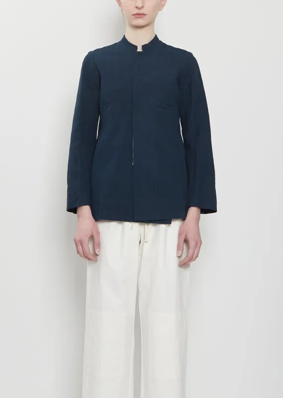 Heirloom Cotton Linen Indian Jacket sold by La Garconne