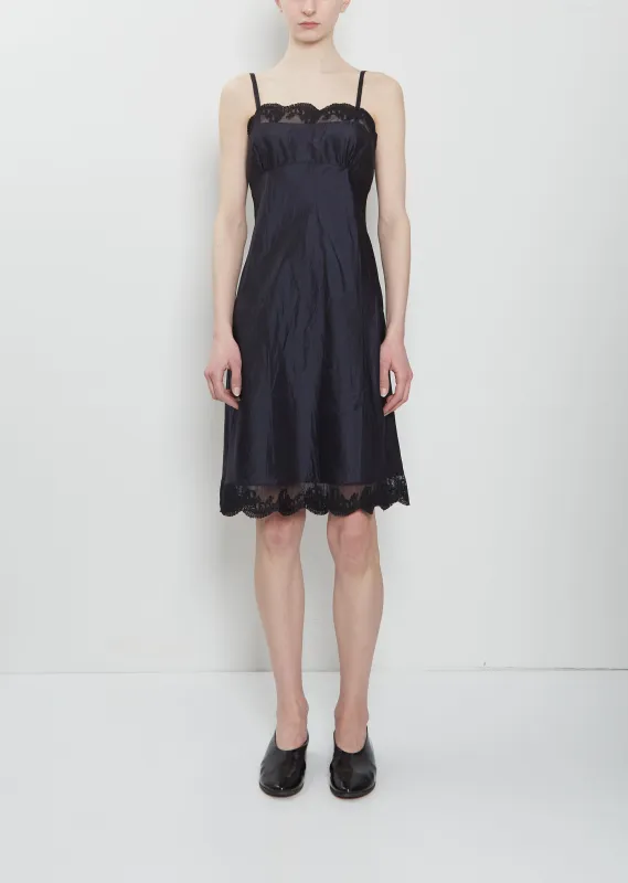 Iridescent Silk Habutai Susan Slip sold by La Garconne