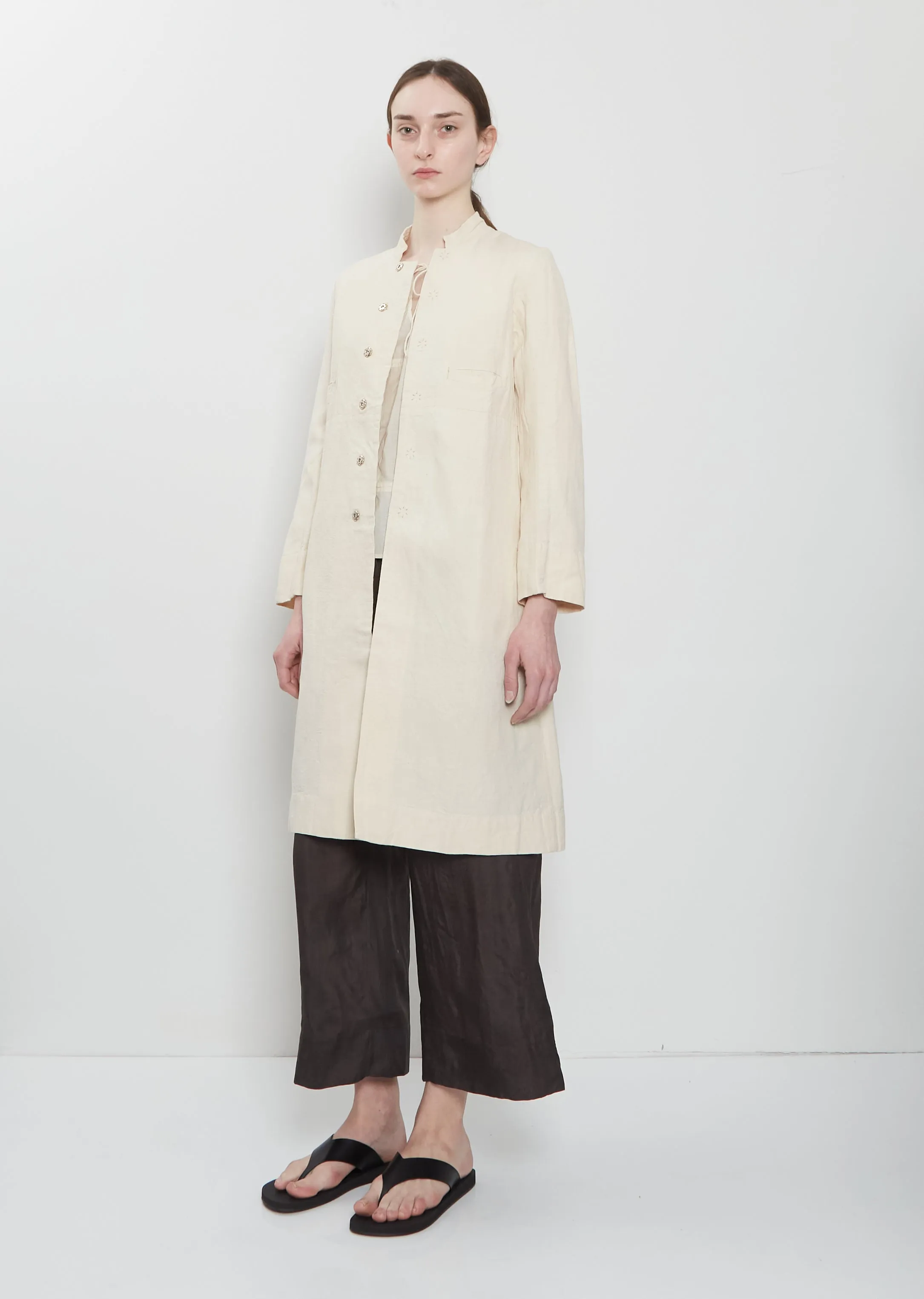 Heirloom Cotton Linen Indian Coat sold by La Garconne product image thumbnail 4
