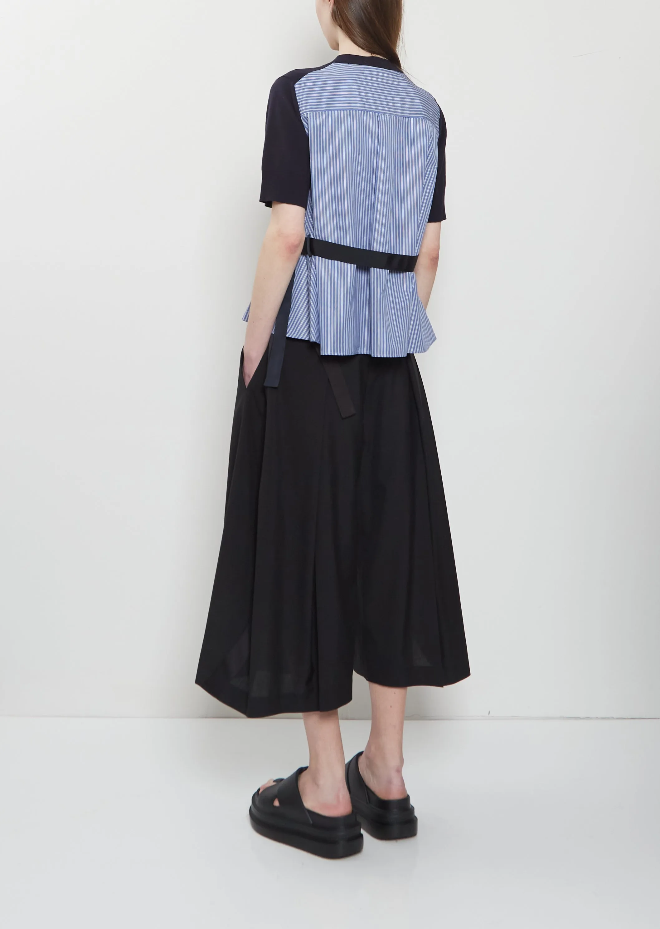 Poplin x Cotton Knit Pullover sold by La Garconne product image thumbnail 3