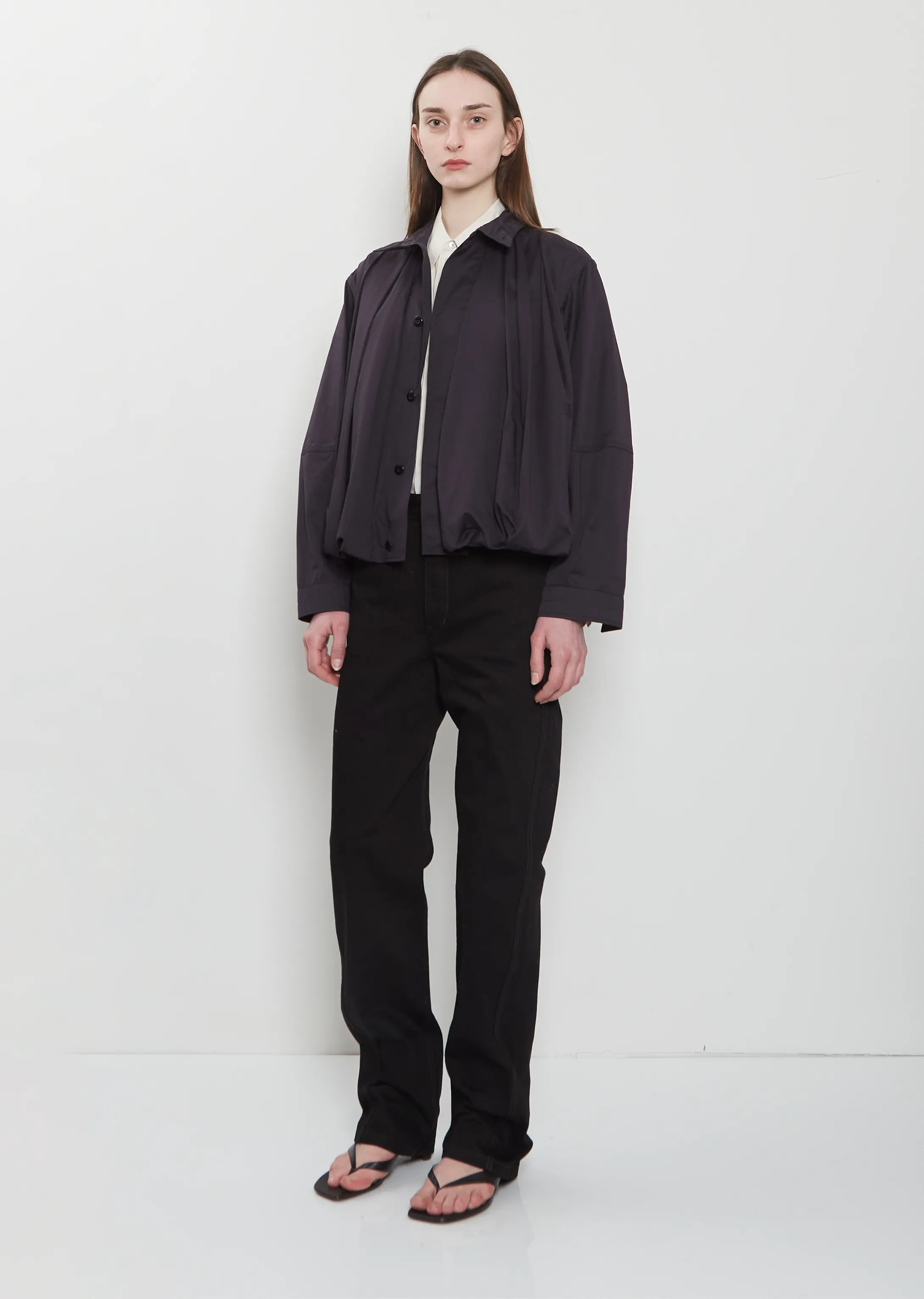 Soft Pleated Cotton Blouson sold by La Garconne product image thumbnail 4