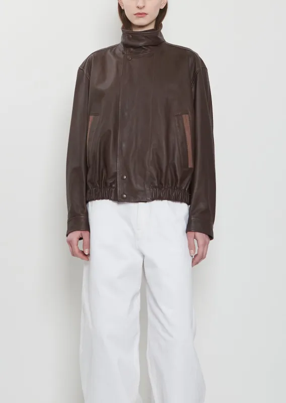 Soft Leather Blouson made by Lemaire