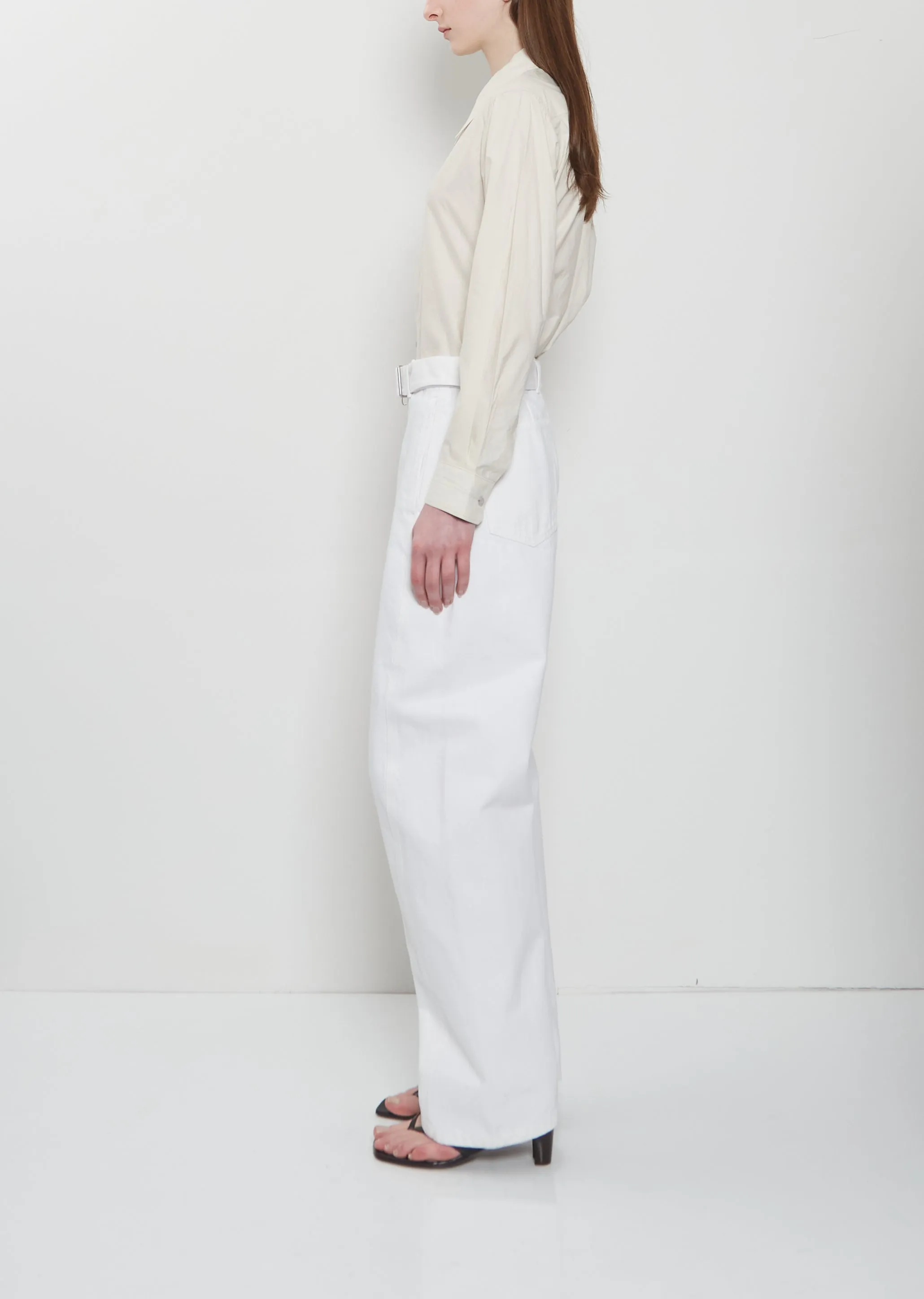 Twisted Belted Cotton Pants sold by La Garconne product image thumbnail 2