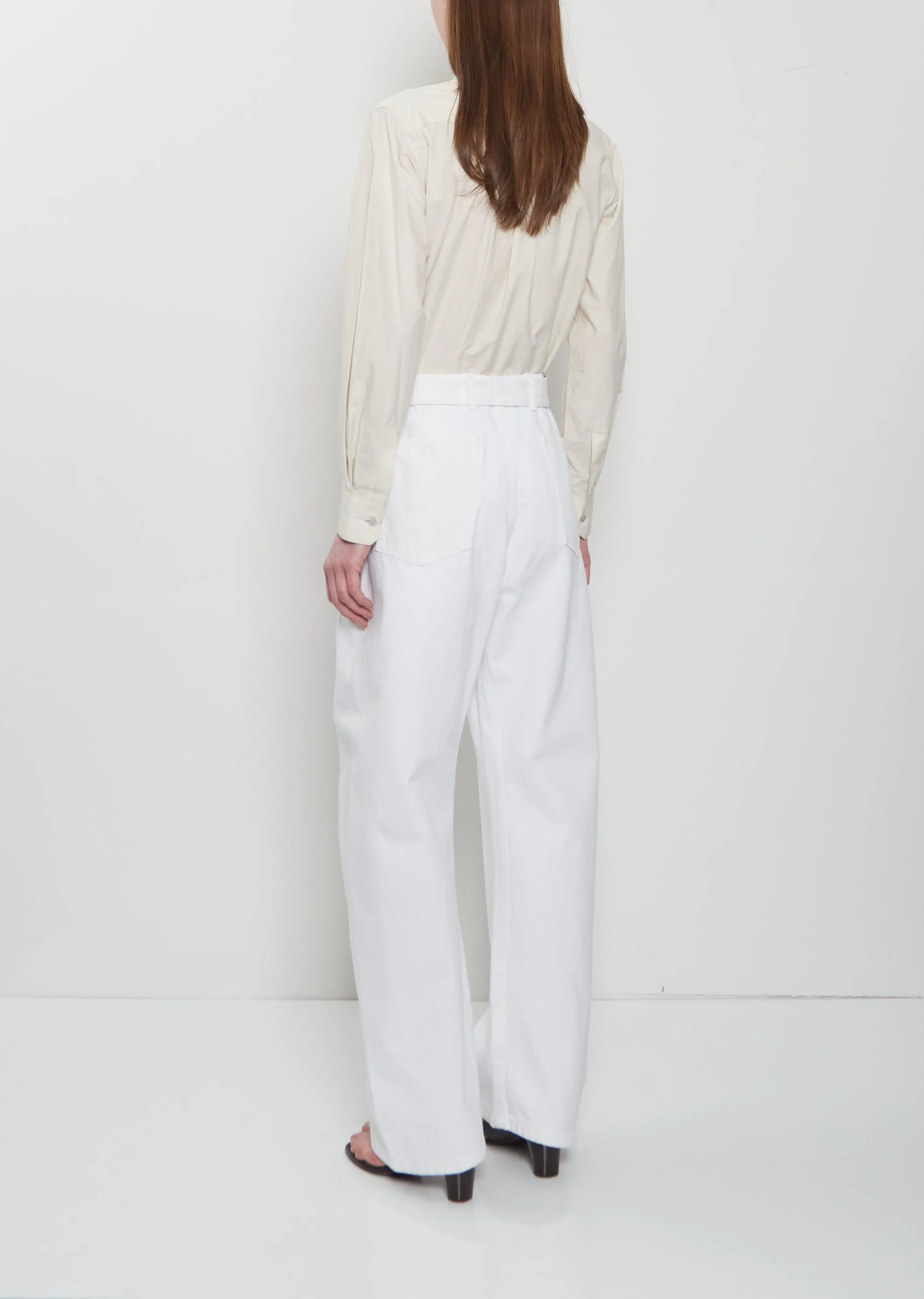 Twisted Belted Cotton Pants sold by La Garconne product image thumbnail 3