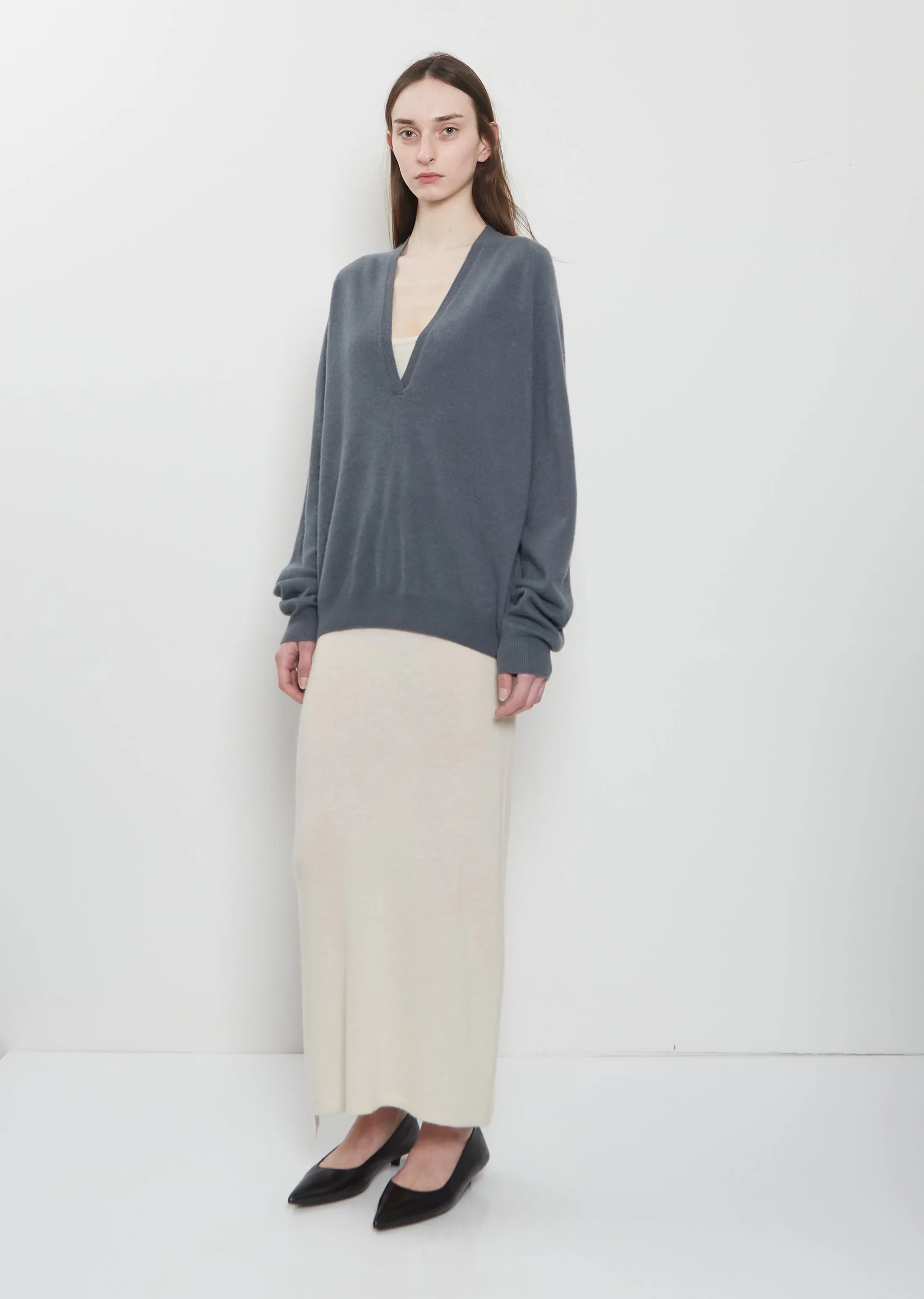 Johnny Cashmere Sweater — Dark Grey sold by La Garconne product image thumbnail 4