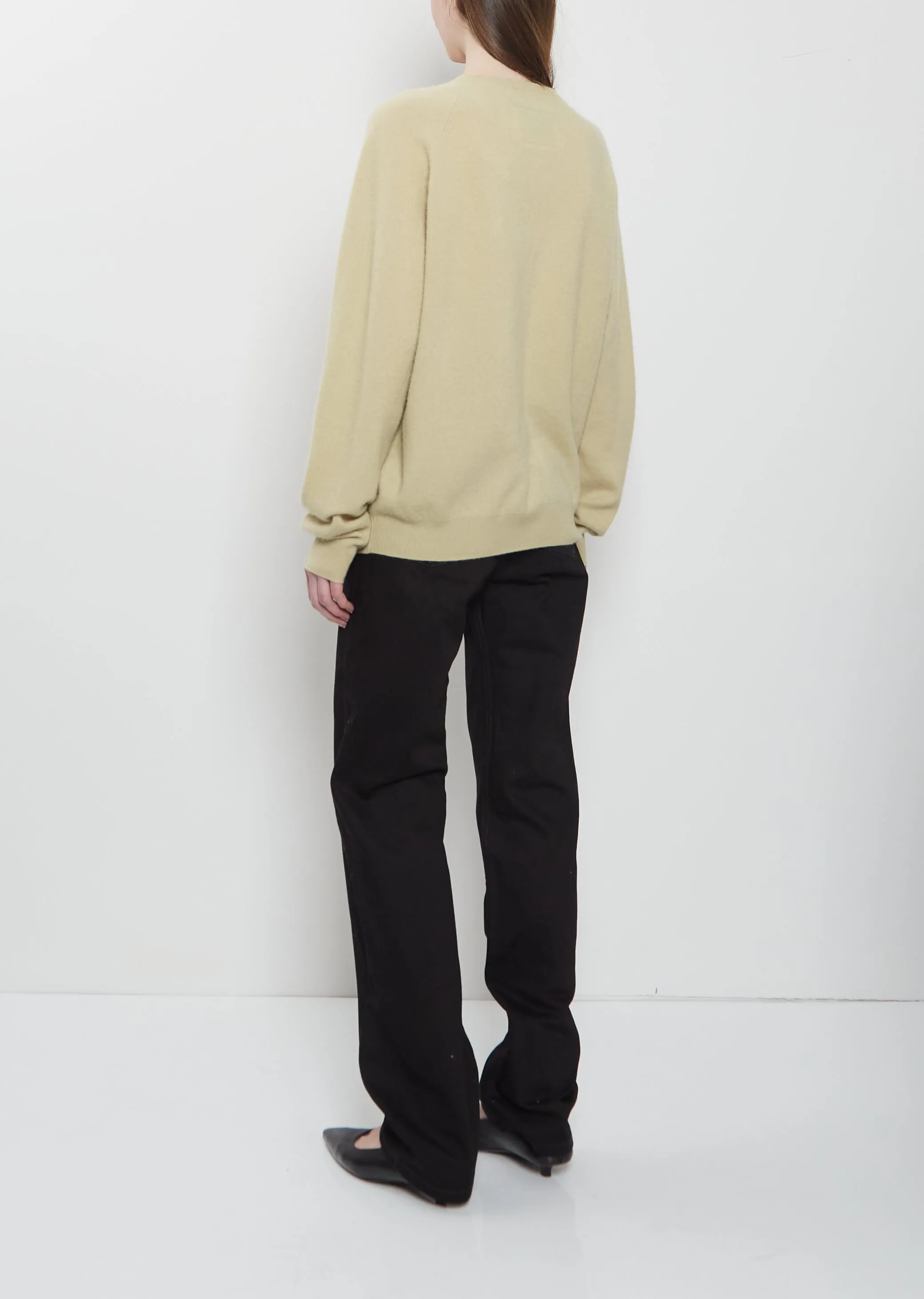 BF V-Neck Cashmere Sweater — Beige sold by La Garconne product image thumbnail 3