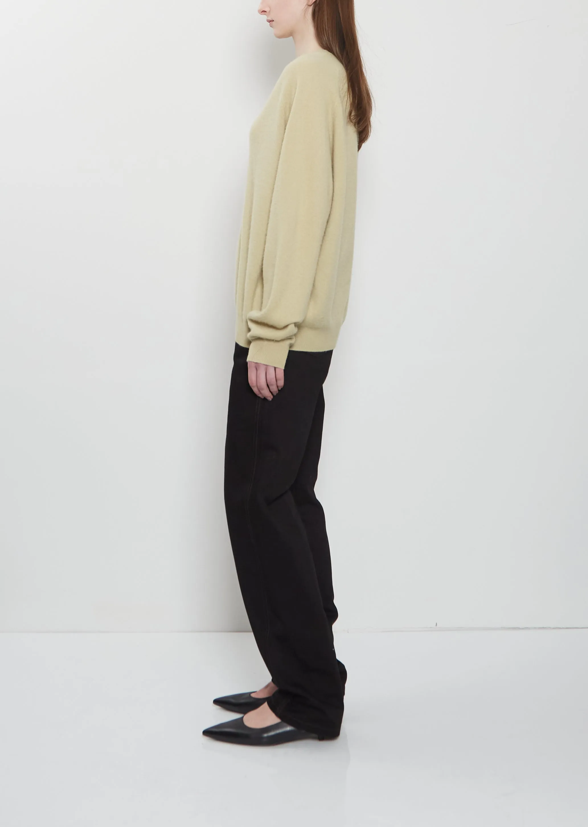 BF V-Neck Cashmere Sweater — Beige sold by La Garconne product image thumbnail 2