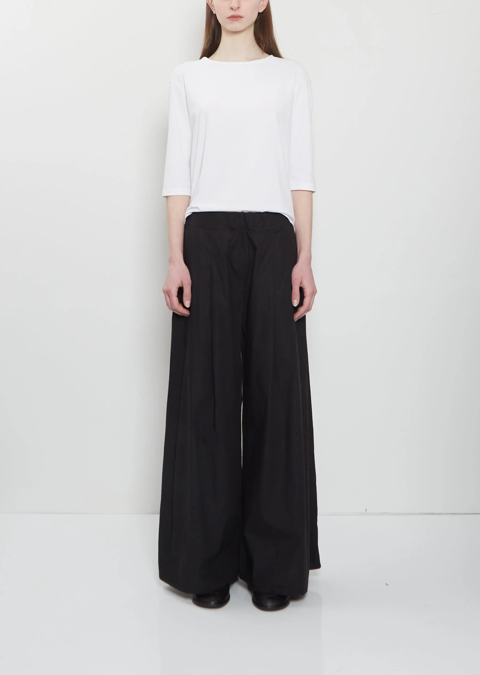 Dalla Cotton Clara Pant — Black sold by La Garconne