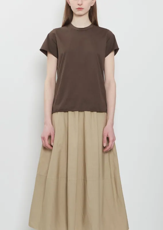 Rico Cotton Jap Tee — Maron sold by La Garconne