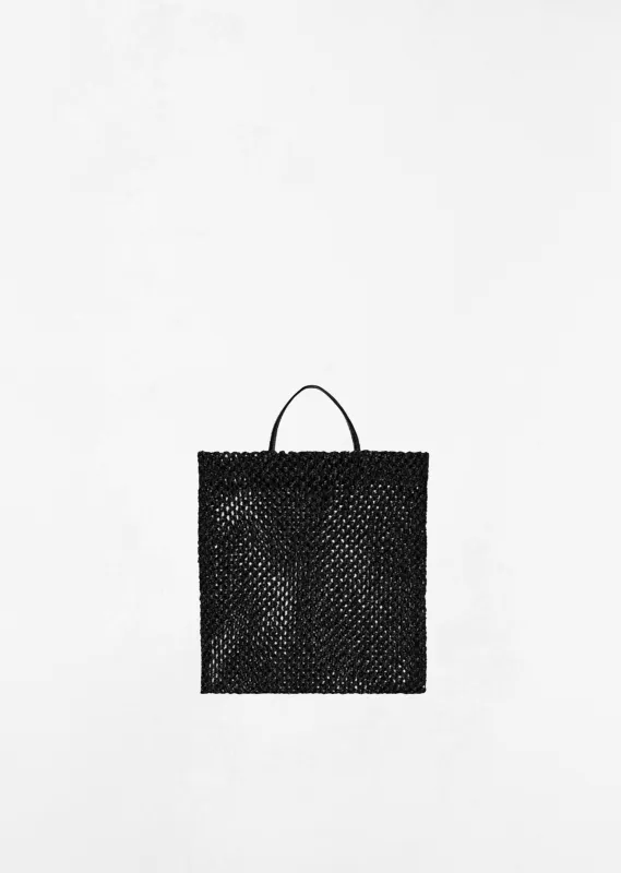 Barn Raffia Tote, Mini — Black made by The Row