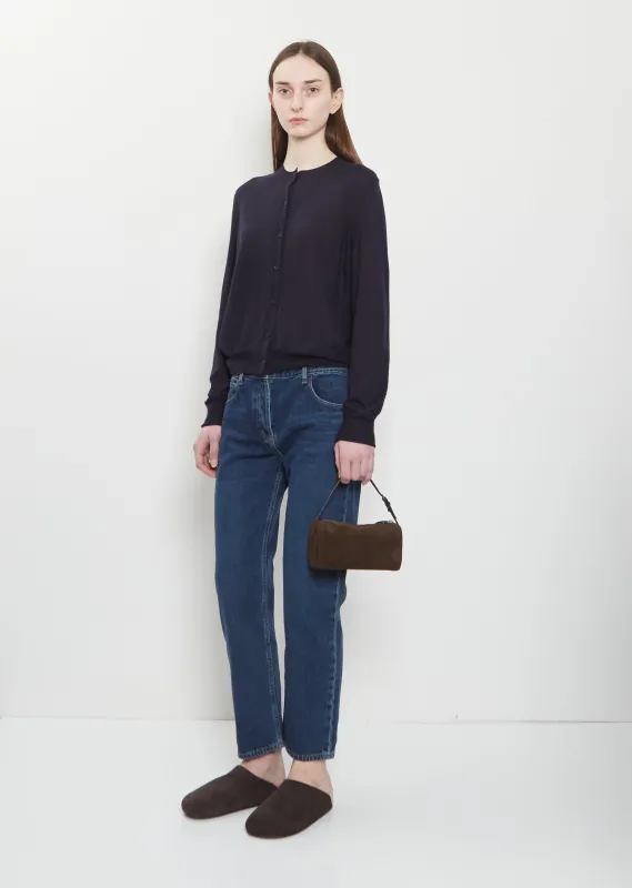 90's Suede Bag — Mocha made by The Row