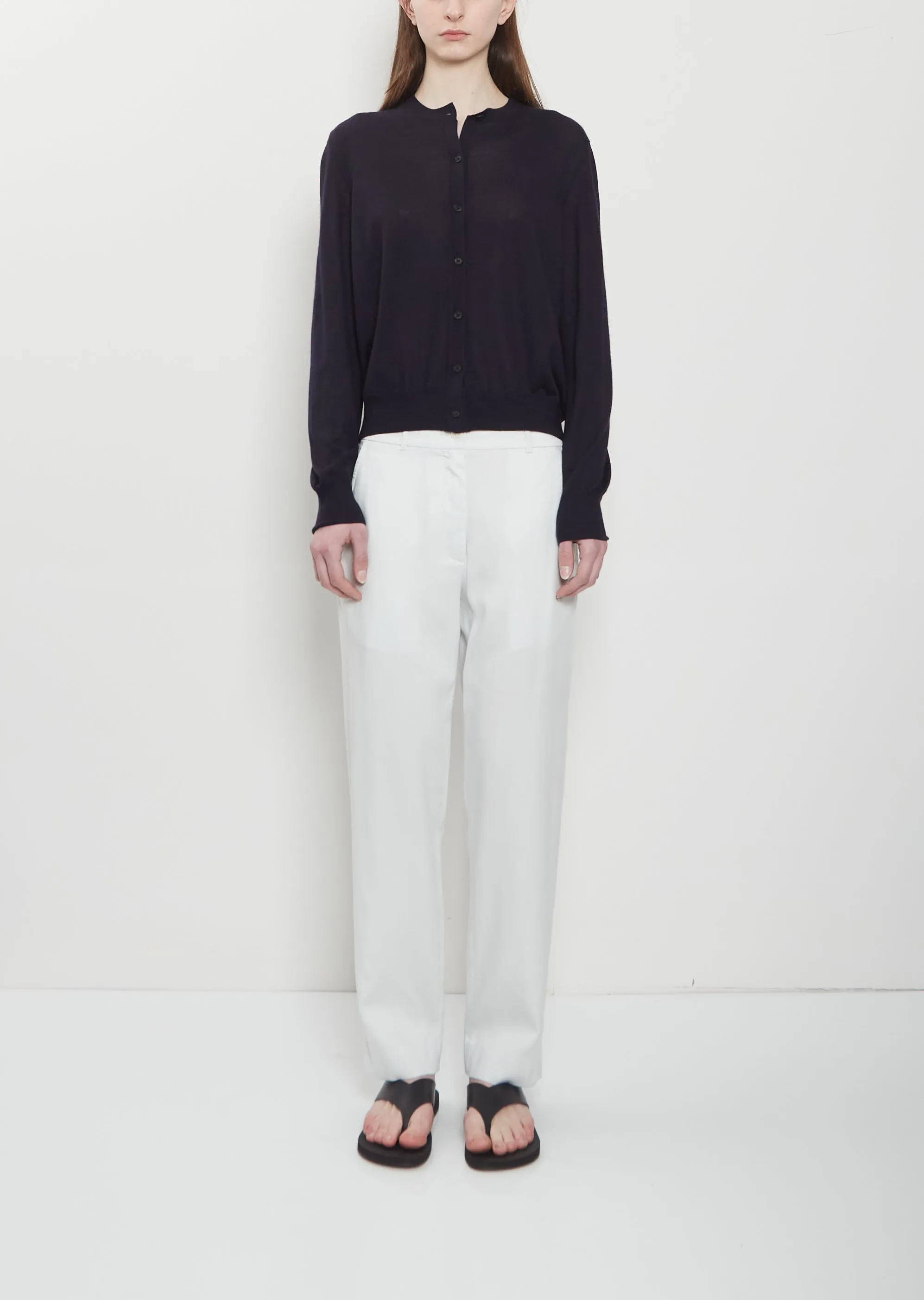 Karsten Lyocell Pant — Chalk sold by La Garconne