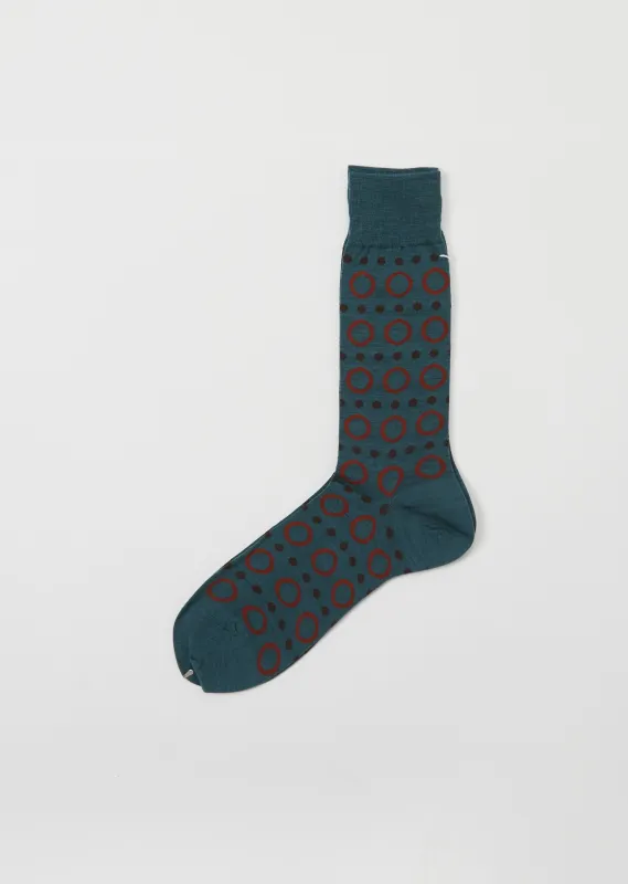 Ring Ring Ring Socks — Sage sold by La Garconne