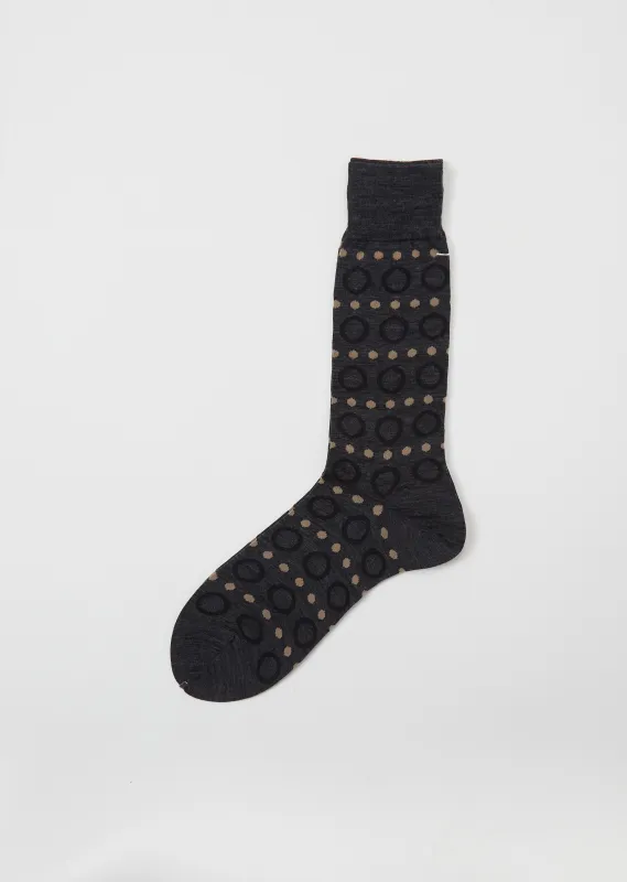 Ring Ring Ring Socks — Charcoal made by La Garconne