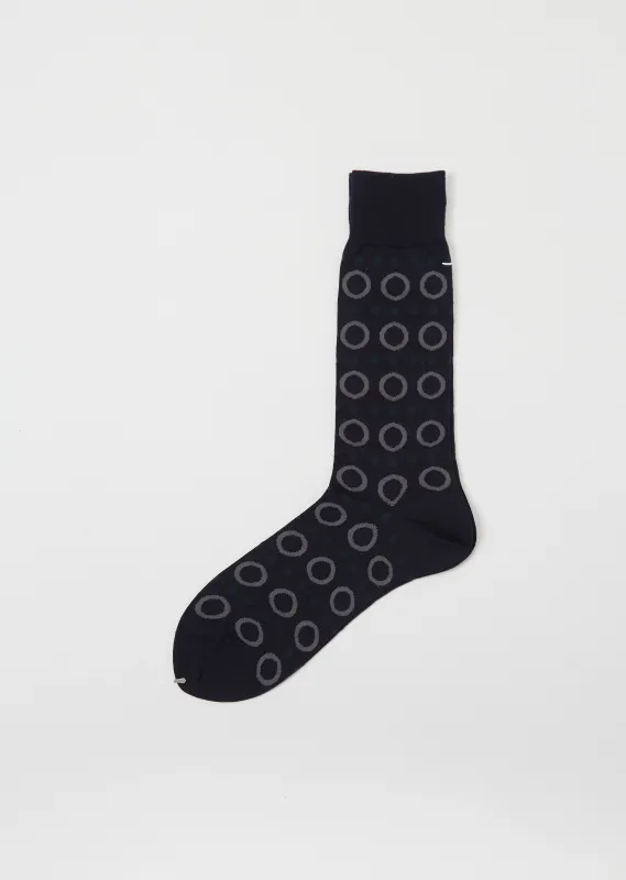 Ring Ring Ring Socks — Navy made by La Garconne