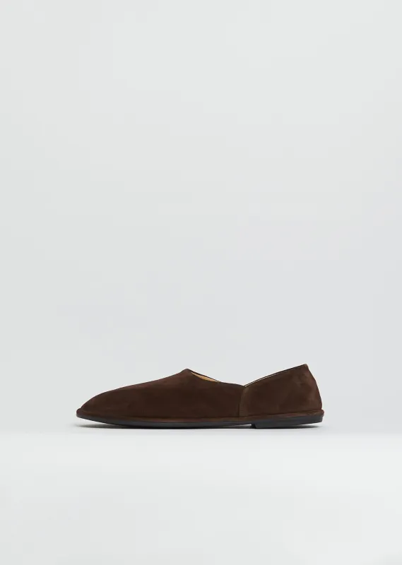 Canal Suede Slip On — Lacquer Brown sold by La Garconne