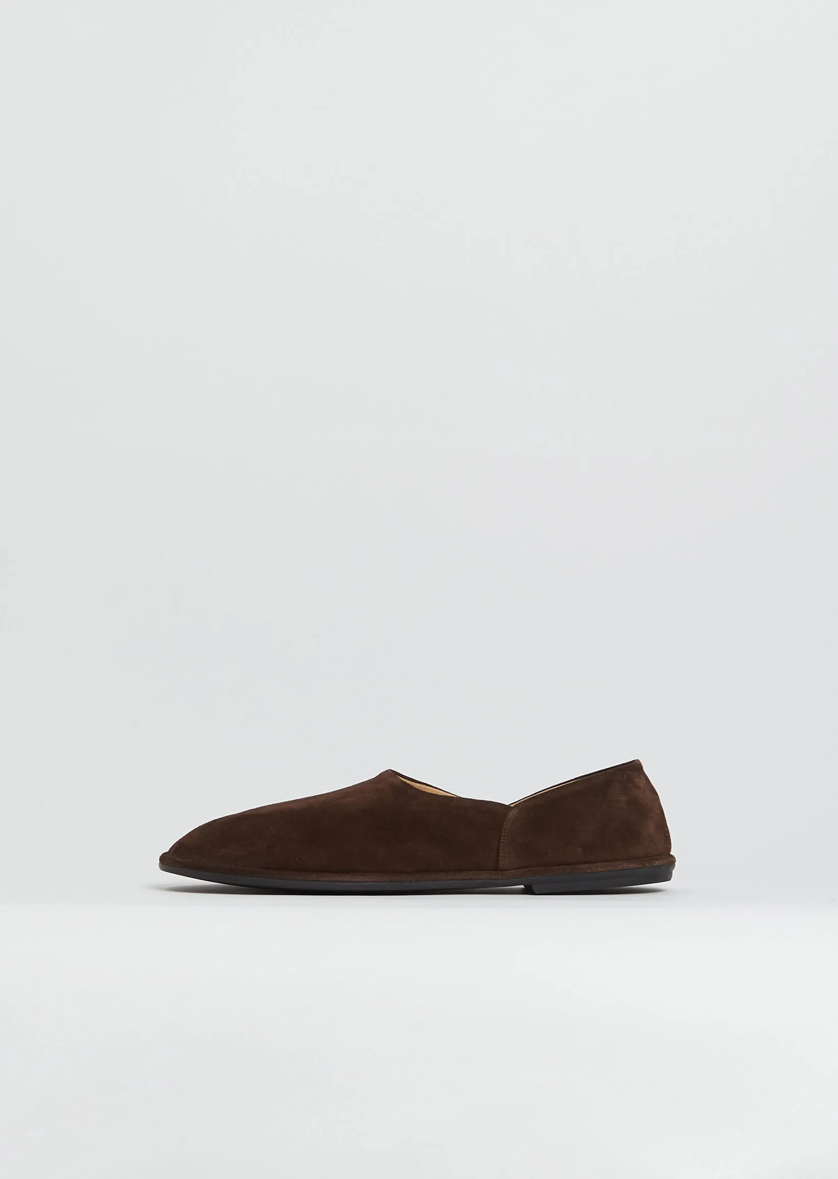 Canal Suede Slip On — Lacquer Brown sold by La Garconne