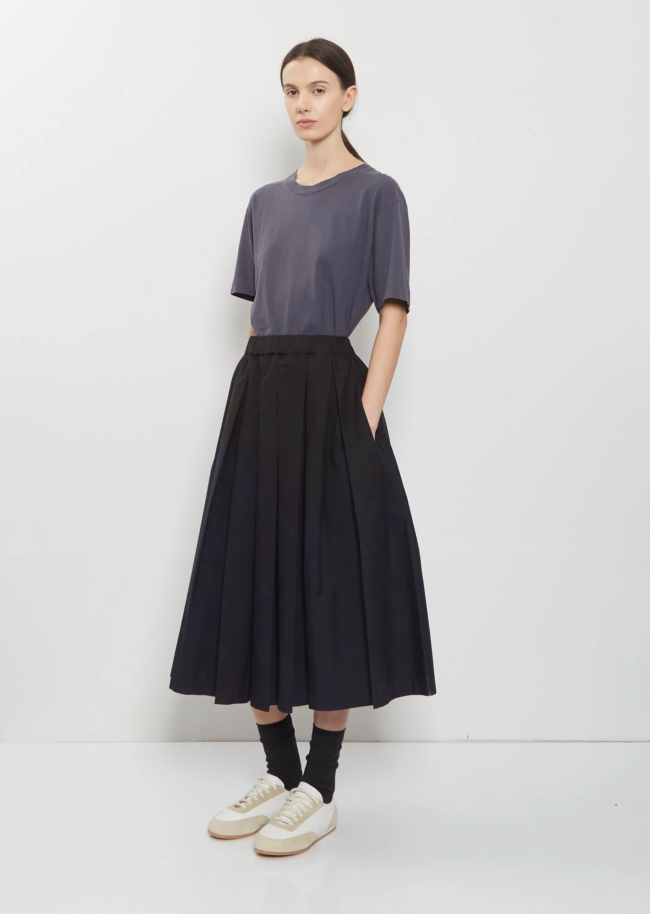 Simple Cotton Linen T-Shirt — Slate Blue sold by La Garconne product image thumbnail 4