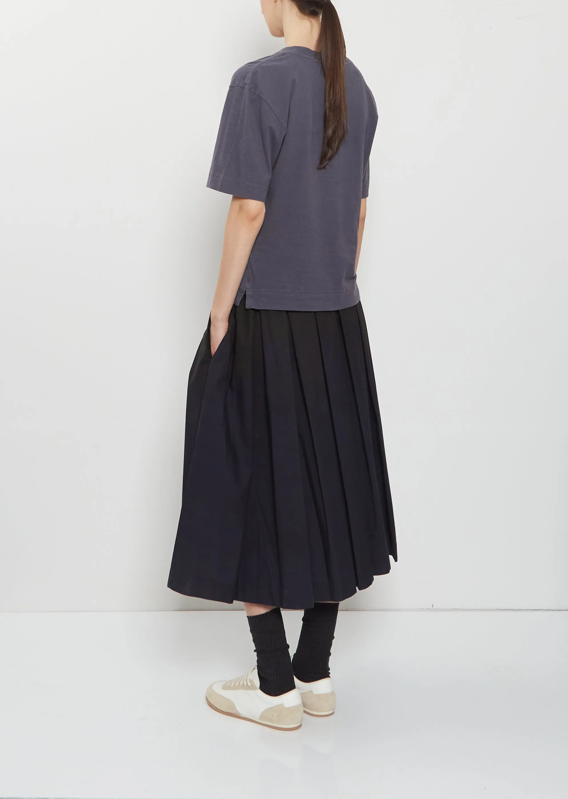 Simple Cotton Linen T-Shirt — Slate Blue sold by La Garconne product image thumbnail 3