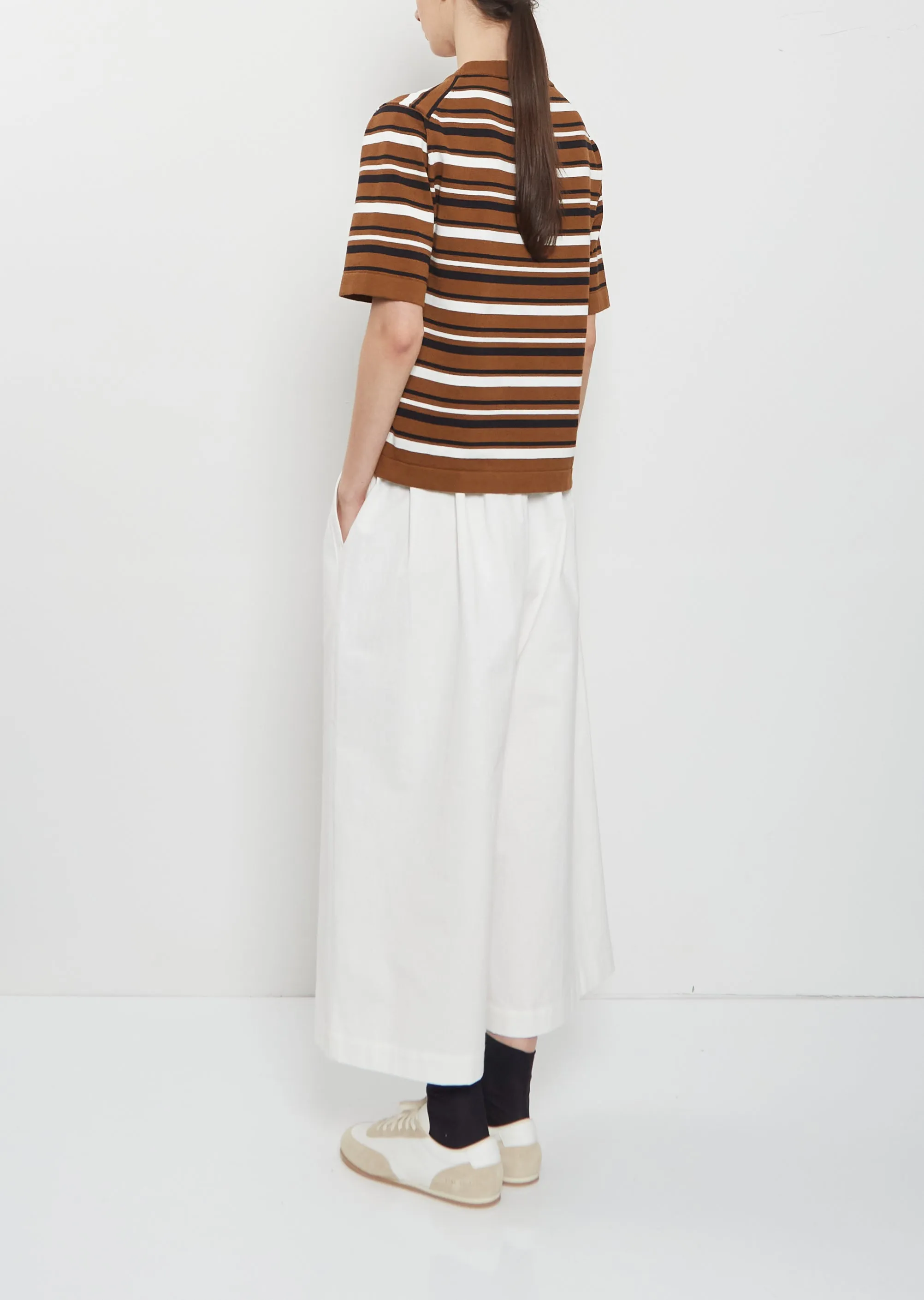 Knitted Cotton Linen T-Shirt sold by La Garconne product image thumbnail 3