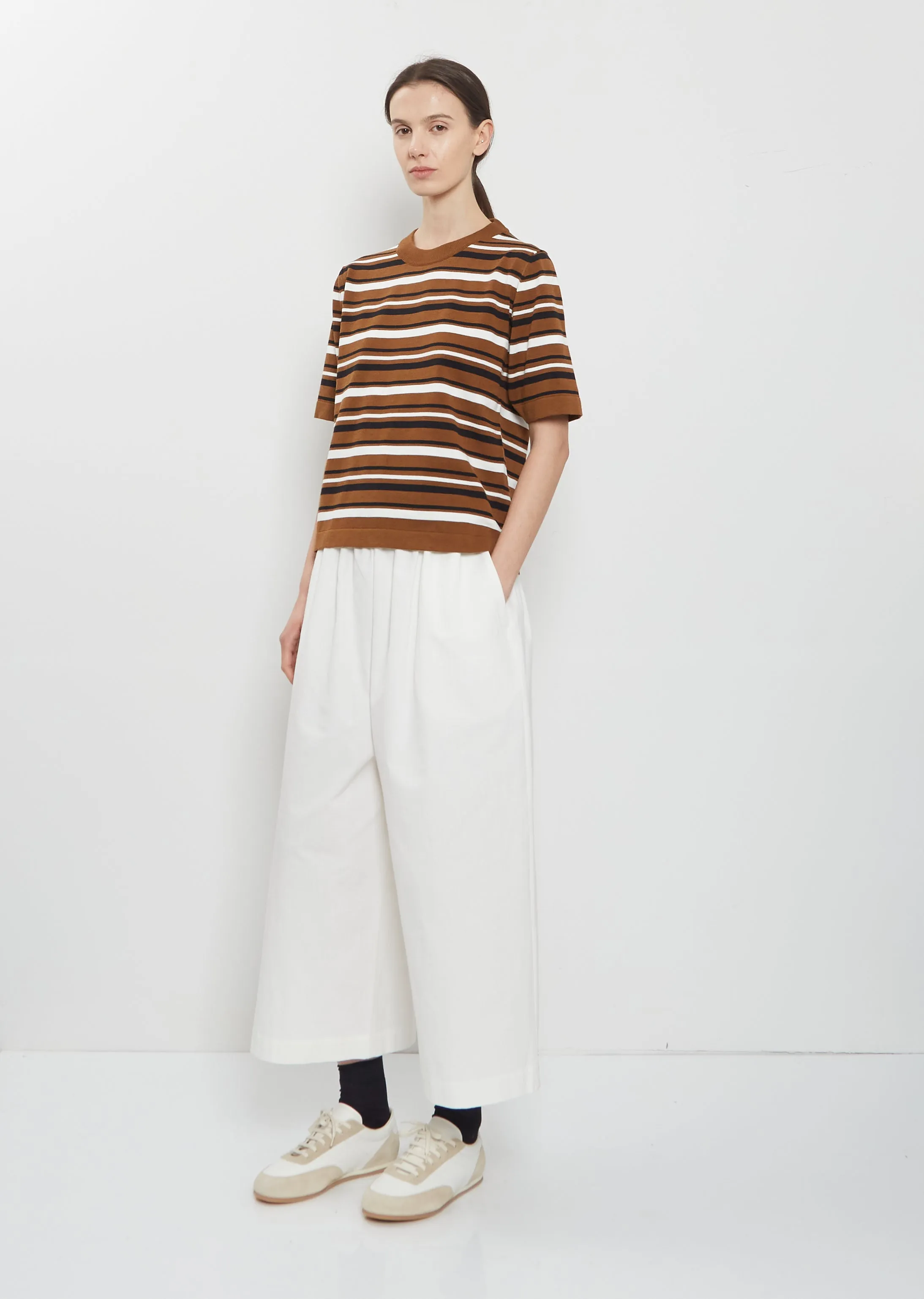 Knitted Cotton Linen T-Shirt sold by La Garconne product image thumbnail 4