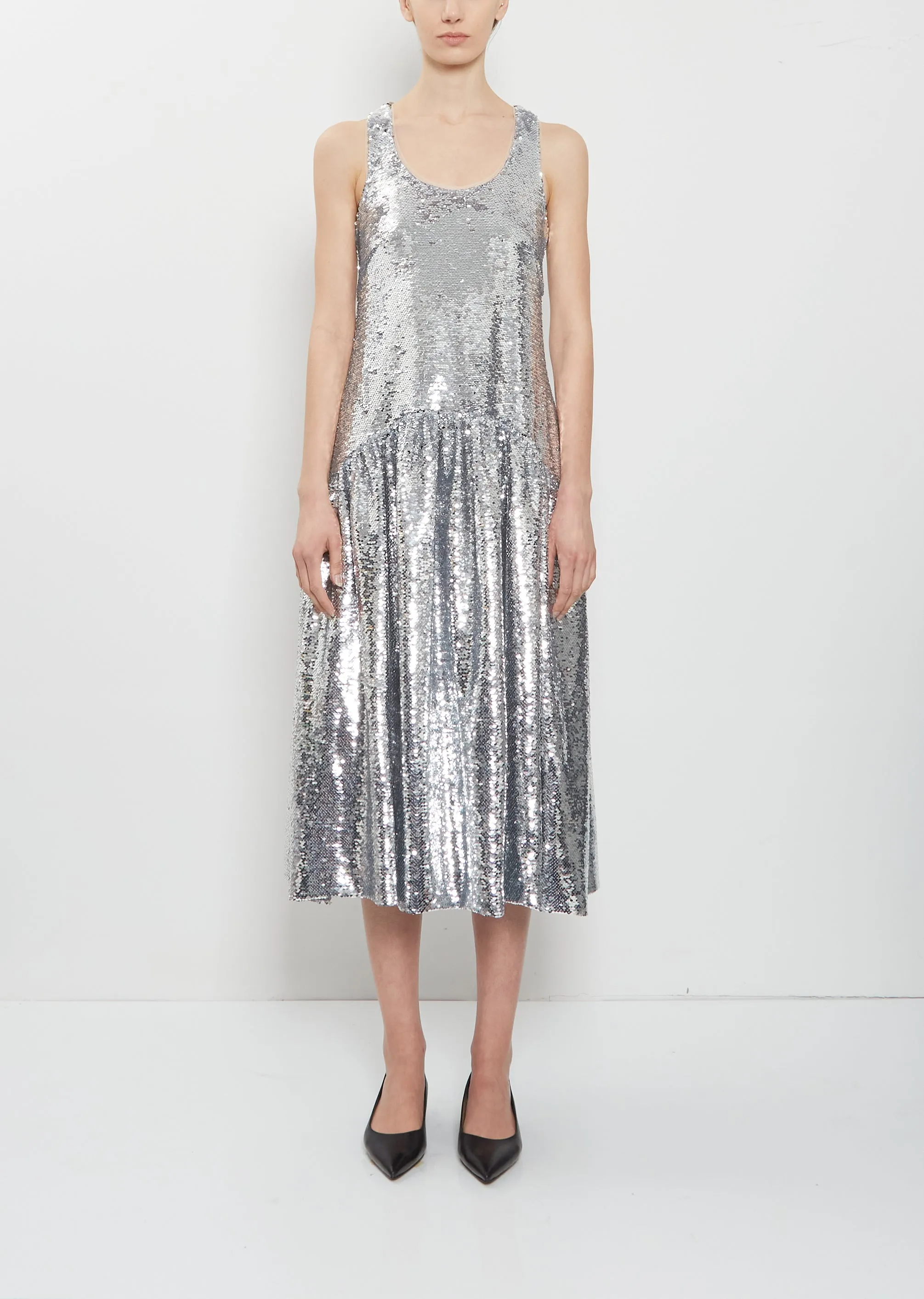 Flounce Sequins Dress sold by La Garconne