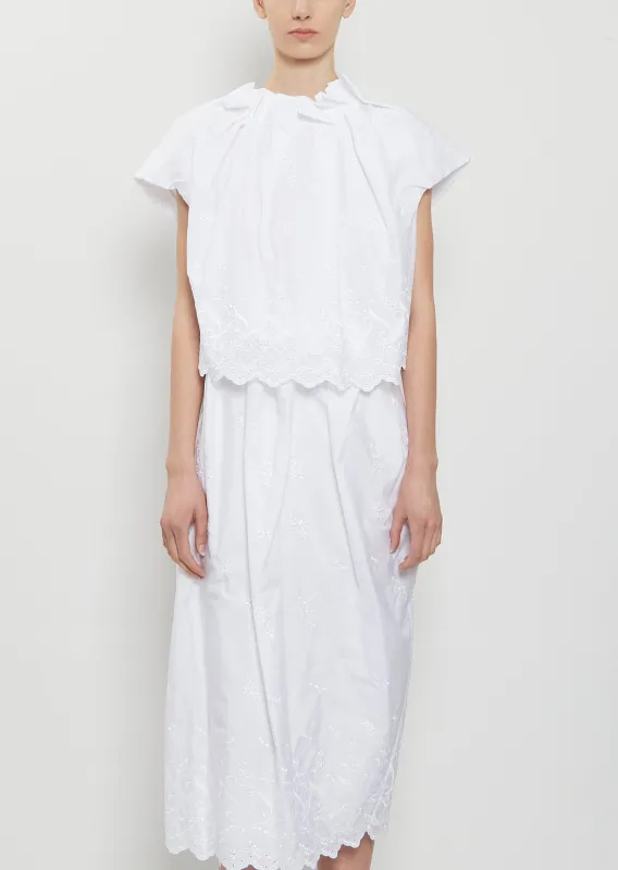 Gathered Cotton Tulip Top sold by La Garconne