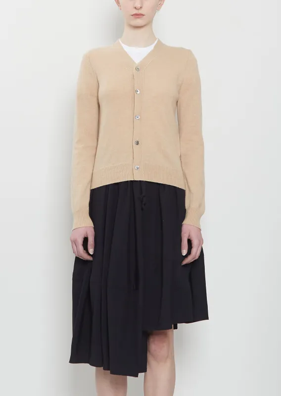 V-Neck Cashmere Cardigan made by Comme des Garcons