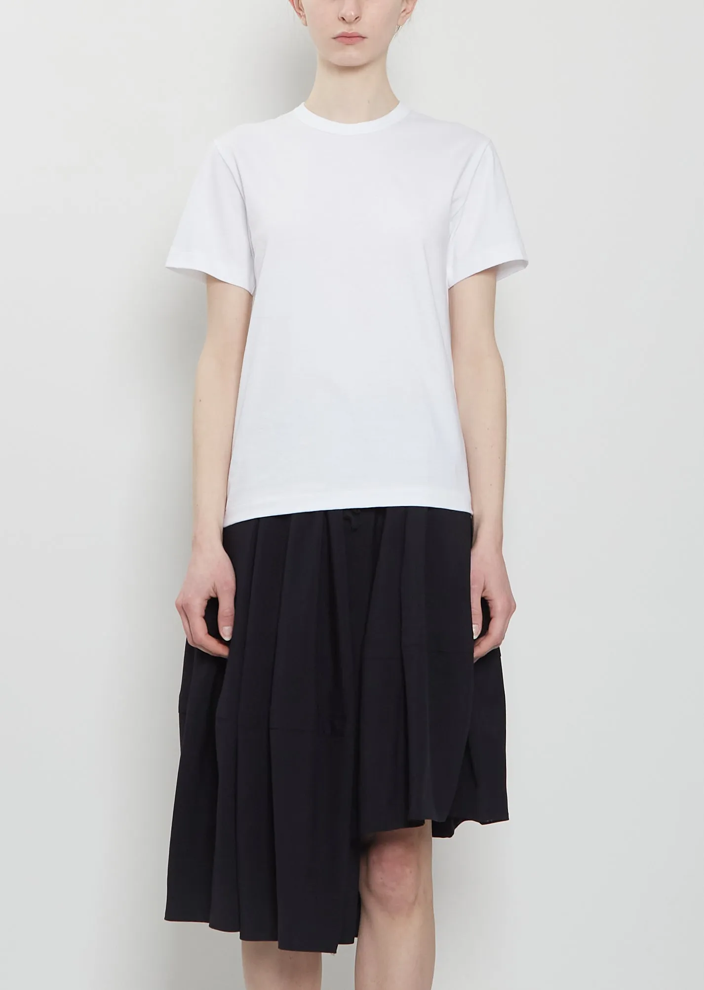Logo Cotton Tee — White sold by La Garconne