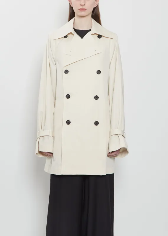 Washed Cotton Trench Coat sold by La Garconne