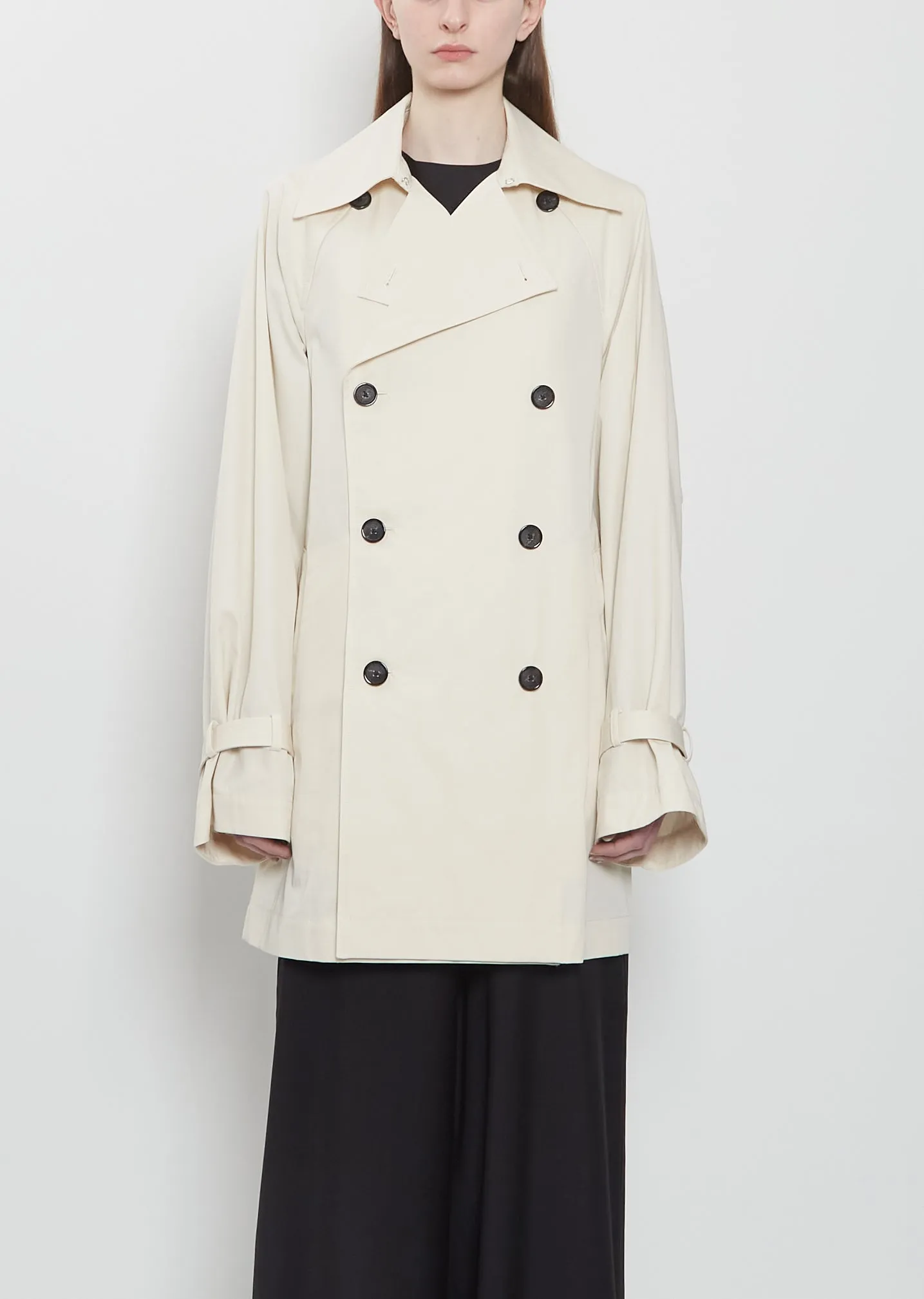 Washed Cotton Trench Coat sold by La Garconne